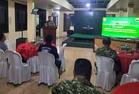 Dandim Pekalongan Letkol Inf Muhammad Nurul Chabibi saat memberikan sambutan di hadapan puluhan wartawan kota dan Kabupaten Pekalongan di aula makodim setempat, Jumat (3/7/26) malam.