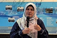 Kepala Bank Indonesia Tegal, Bimala bicara soal UMKM binaan yang berhasil mendapatkan kontrak ekspor kopi ke pasar Eropa, Senin (20/7/26). malam