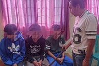 Tiga pelajar SMP di Kabupaten Batang diamankan Polsek Tulis setelah gagal tawuran, Jumat (24/7/26). Foto : Istimewa